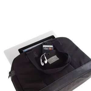 Hex Tech Laptop iPad Brief Shoulder Bag Black
